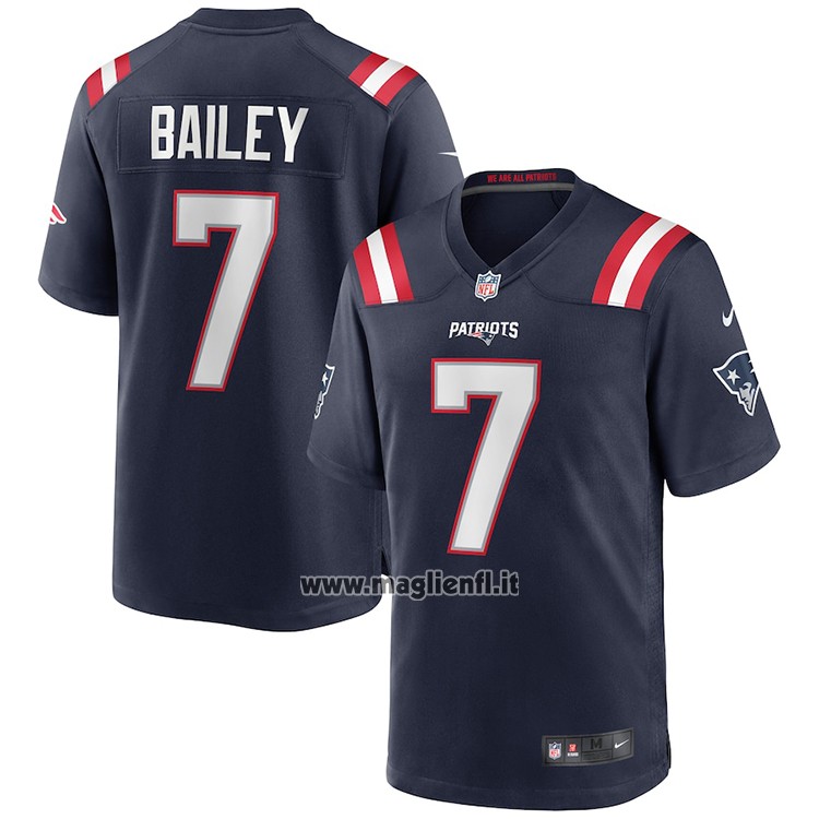 Maglia NFL Game New England Patriots Jake Bailey Blu